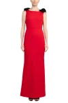 Alberto Makali 185420 Long Fitted Evening Formal Dress In Red