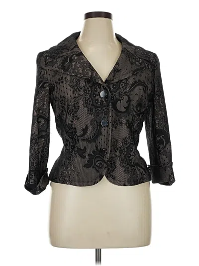 Pre-owned Alberto Makali 3/4 Sleeve Blouse In Black