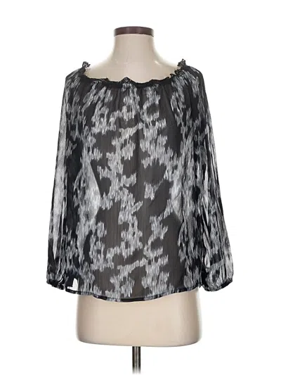 Pre-owned Alberto Makali 3/4 Sleeve Blouse In Silver