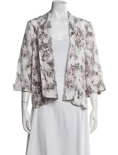 Pre-owned Alberto Makali Animal Print Jacket In Multicolor
