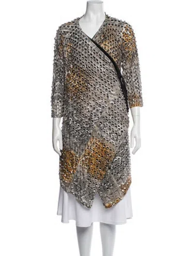 Pre-owned Alberto Makali Animal Print Jacket In Multicolor