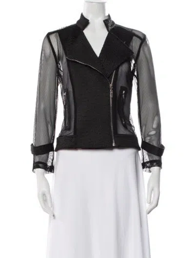 Pre-owned Alberto Makali Biker Jacket In Black