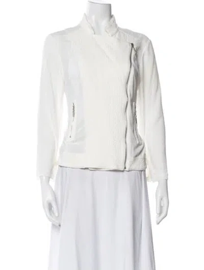 Pre-owned Alberto Makali Biker Jacket In Neutral