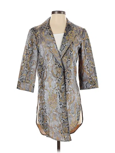 Pre-owned Alberto Makali Blazer Jacket In Gold