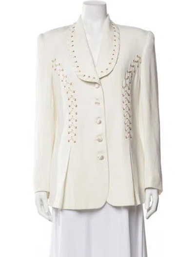 Pre-owned Alberto Makali Blazer In White