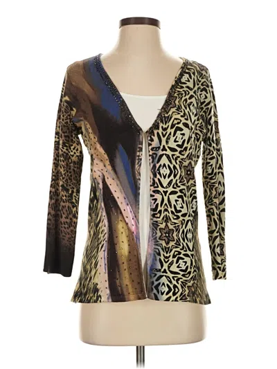 Pre-owned Alberto Makali Cardigan Sweater In Gold