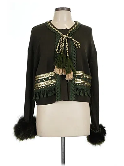 Pre-owned Alberto Makali Cardigan Sweater In Green