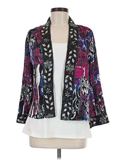 Pre-owned Alberto Makali Cardigan Sweater In Purple
