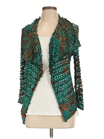 Pre-owned Alberto Makali Cardigan Sweater In Teal