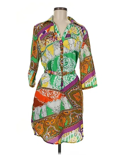 Pre-owned Alberto Makali Casual Dress In Green