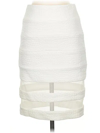 Pre-owned Alberto Makali Casual Skirt In White