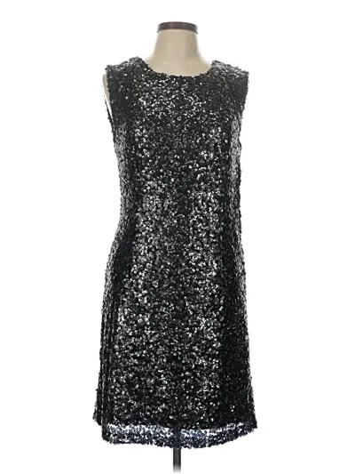 Pre-owned Alberto Makali Cocktail Dress In Silver
