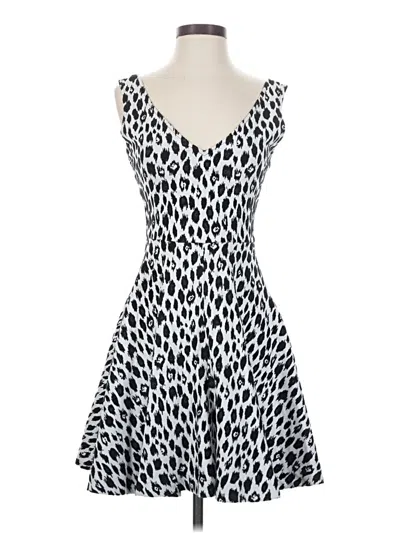 Pre-owned Alberto Makali Cocktail Dress In Silver