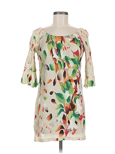 Pre-owned Alberto Makali Cocktail Dress In White