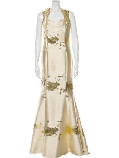 Pre-owned Alberto Makali Cowl Neck Long Dress