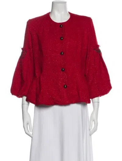 Pre-owned Alberto Makali Evening Jacket In Red