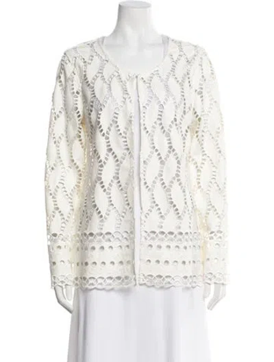 Pre-owned Alberto Makali Evening Jacket In White