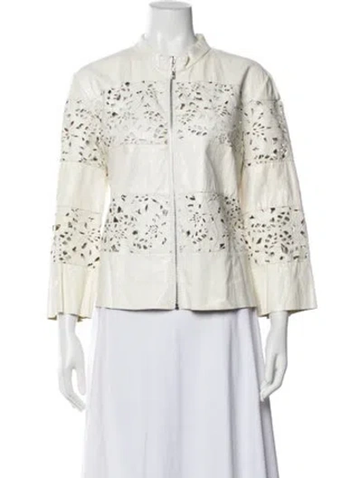 Pre-owned Alberto Makali Evening Jacket In White