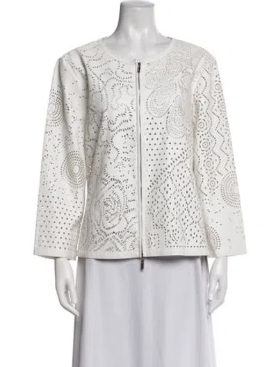 Pre-owned Alberto Makali Evening Jacket In White