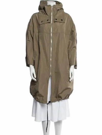 Pre-owned Alberto Makali Faux Fur Utility Jacket W/ Tags In Neutral