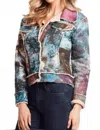 Alberto Makali Faux Shearling Jacket In Multi In Multi