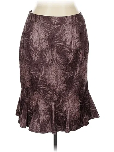 Pre-owned Alberto Makali Formal Skirt In Brown