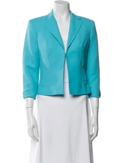 Pre-owned Alberto Makali Fur Jacket In Blue
