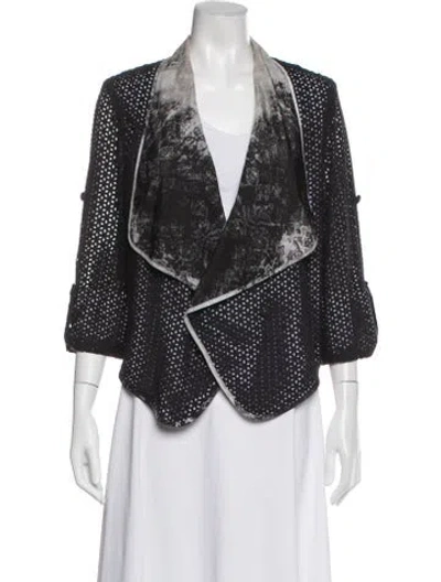 Pre-owned Alberto Makali Graphic Print Jacket In Black