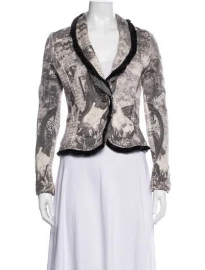 Pre-owned Alberto Makali Graphic Print Jacket In Multi