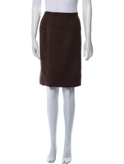 Pre-owned Alberto Makali Knee-length Skirt In Brown