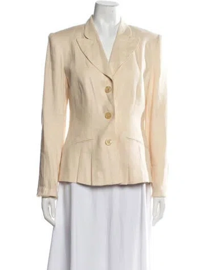 Pre-owned Alberto Makali Linen Blazer In Neutrals