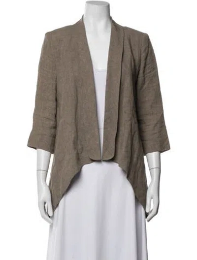 Pre-owned Alberto Makali Linen Jacket In Neutrals