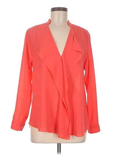Pre-owned Alberto Makali Long Sleeve Blouse In Orange