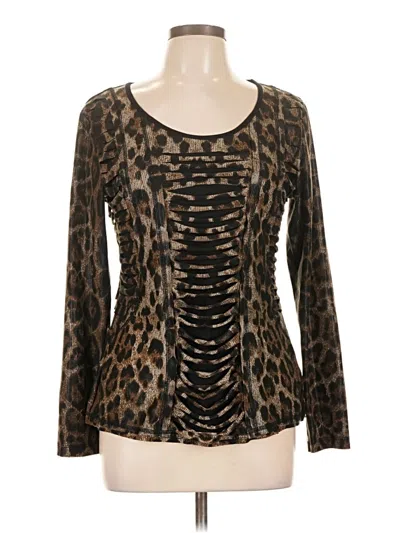 Pre-owned Alberto Makali Long Sleeve T-shirt In Brown