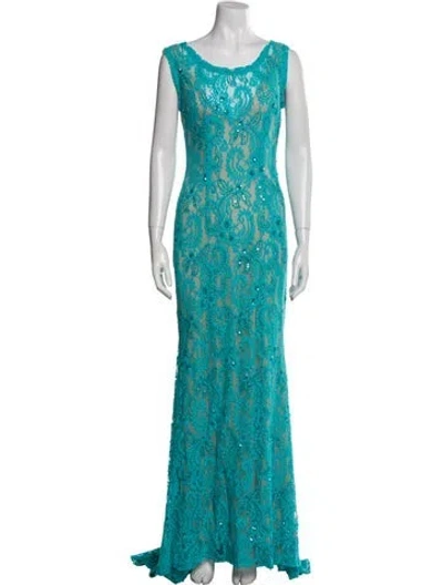 Pre-owned Alberto Makali Nylon Long Dress In Multi