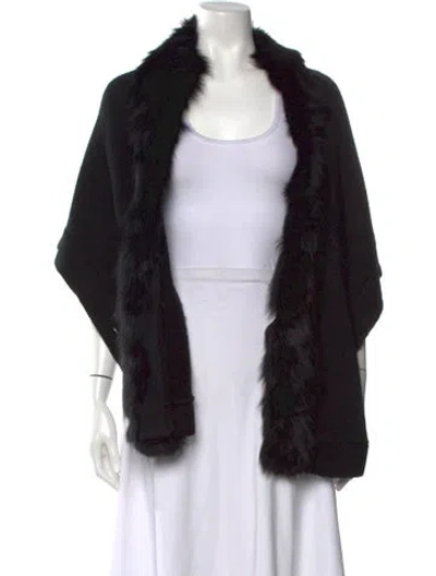 Pre-owned Alberto Makali Open Front Sweater In Black