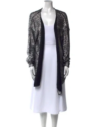 Pre-owned Alberto Makali Open Front Sweater W/ Tags In Multi