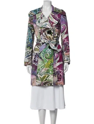 Pre-owned Alberto Makali Paisley Print Coat In Multi