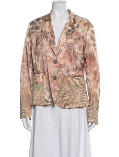 Pre-owned Alberto Makali Patterned Blazer In Multicolor