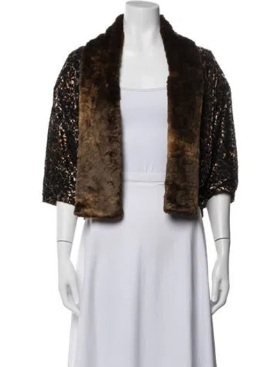 Pre-owned Alberto Makali Patterned Evening Jacket In Brown