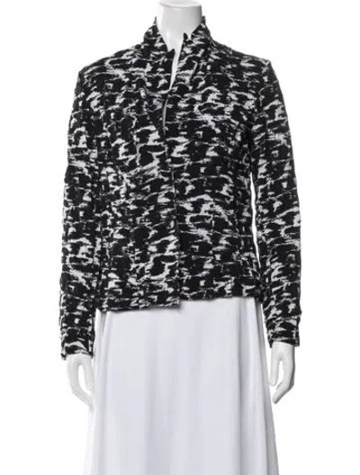 Pre-owned Alberto Makali Patterned Jacket In Black