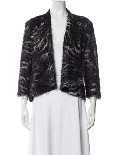 Pre-owned Alberto Makali Patterned Jacket In Black