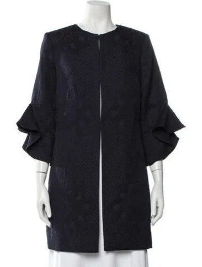 Pre-owned Alberto Makali Patterned Jacket In Blue