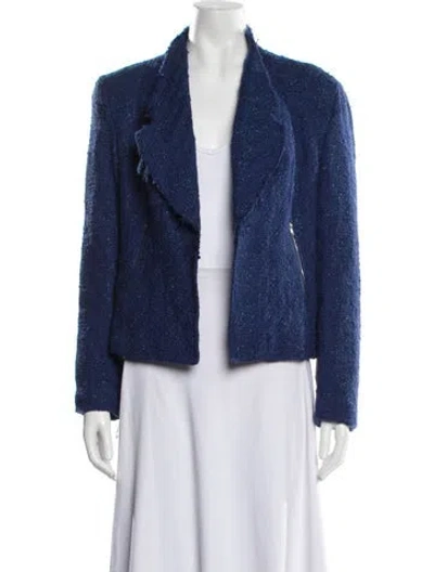 Pre-owned Alberto Makali Patterned Jacket In Blue