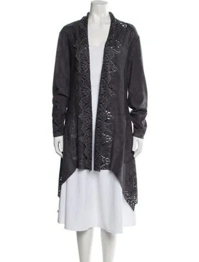Pre-owned Alberto Makali Patterned Jacket In Gray