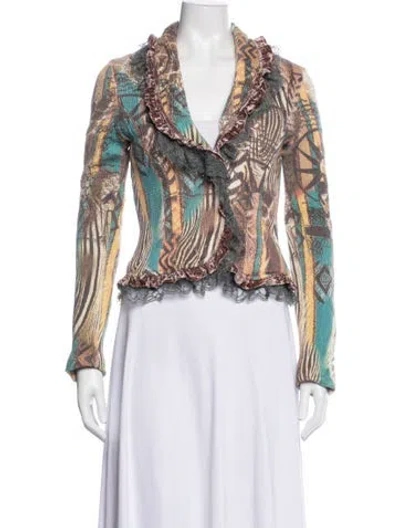 Pre-owned Alberto Makali Patterned Jacket In Multicolor