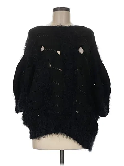 Pre-owned Alberto Makali Poncho In Black