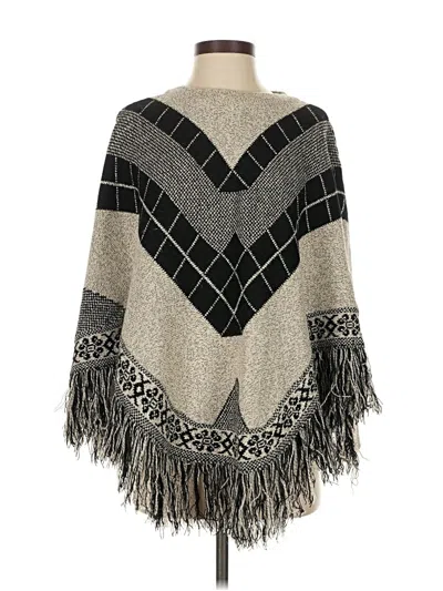 Pre-owned Alberto Makali Poncho In Gray