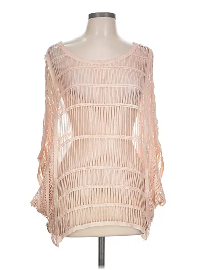 Pre-owned Alberto Makali Poncho In Pink