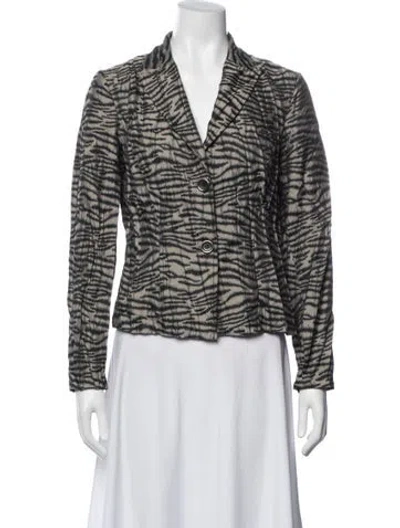 Pre-owned Alberto Makali Printed Blazer In Multi